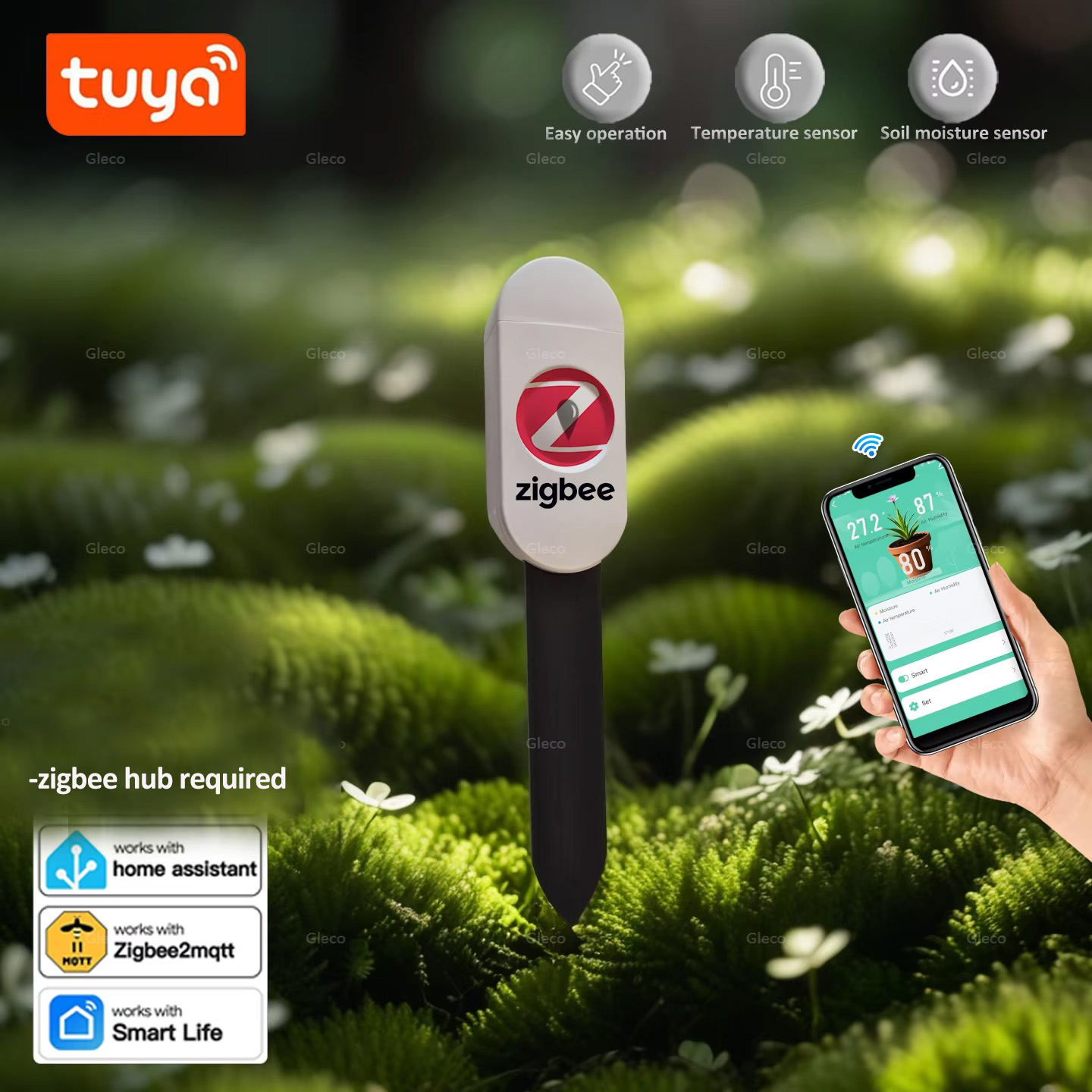 Smart Home Zigbee - Tuya Akıllı Yaşam Zigbee Toprak Nem