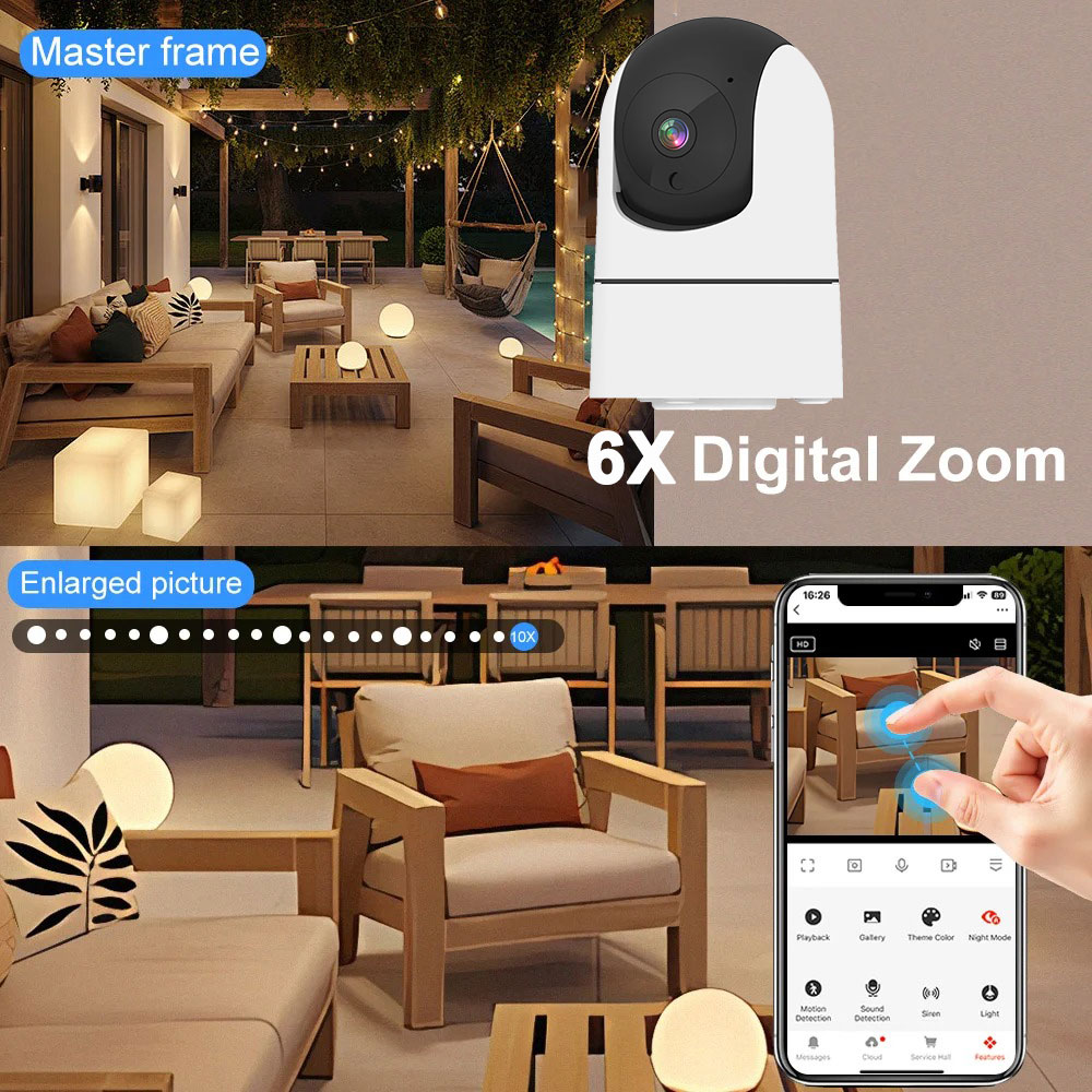 Smart Home Battery Camera Ezviz - 6MP WiFi Kamera Tuya Akıllı Ev