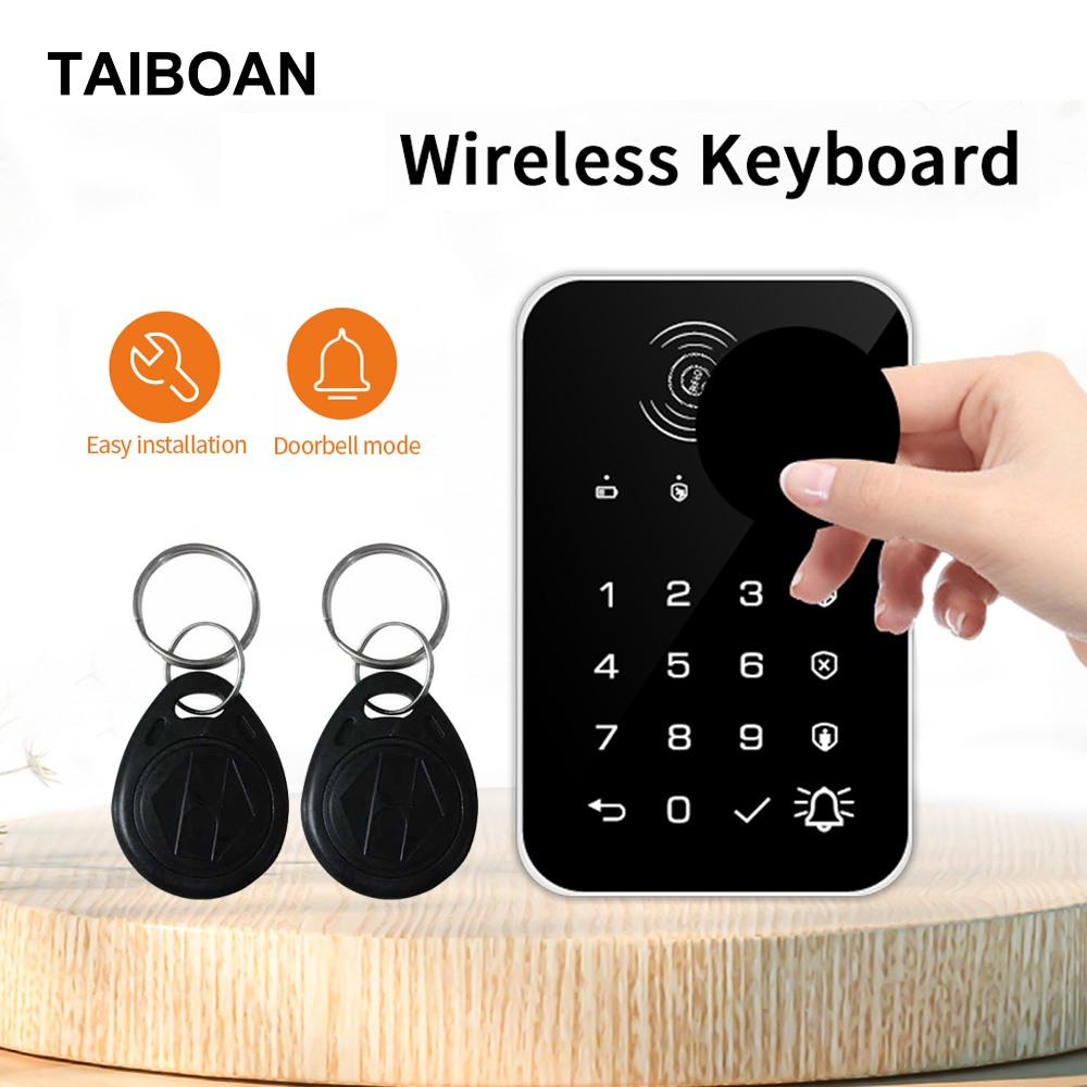 Smart Home Keyboard - Kablosuz 433MHz Klavye Dokunmatik Klavye RFID