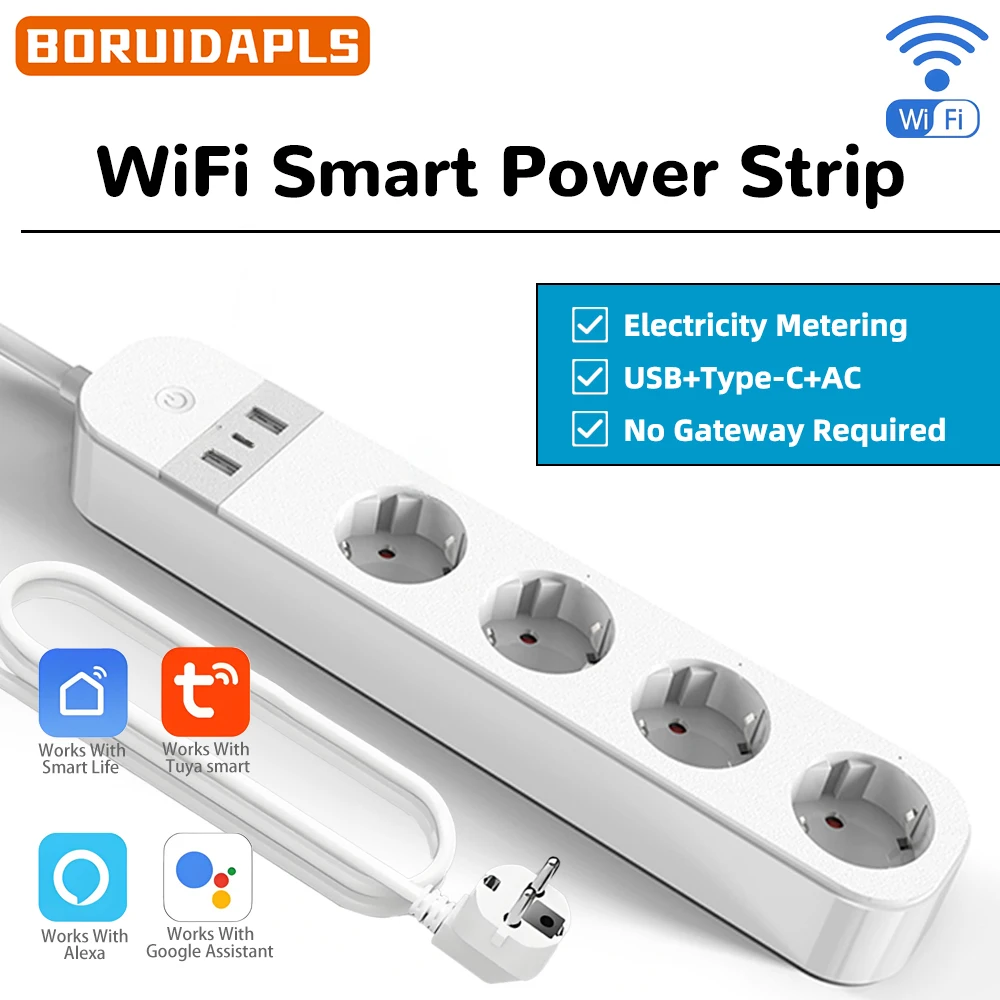 Smart Home Energy App - BORUIDAPLS EU Fişli WiFi Akıllı Priz,