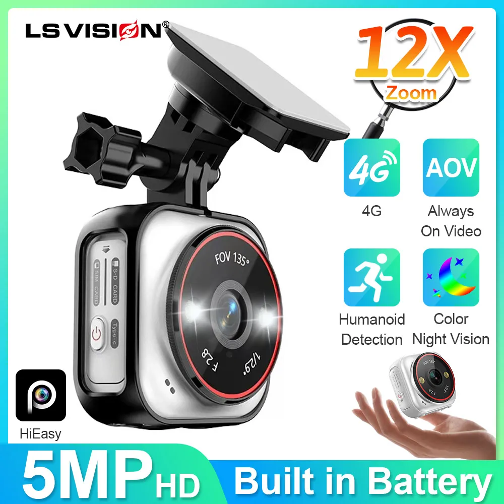 Smart Home Battery Camera Ezviz - LS VISION 4G SIM Cep Kamerası