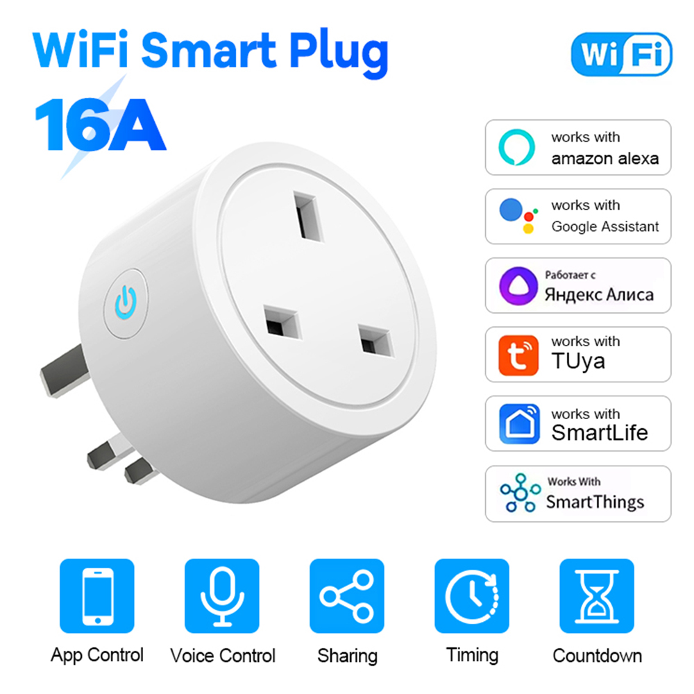 WiFi Akıllı Fiş 16A İngiltere  - Smart Home Energy App incelemesi ve fiyatı