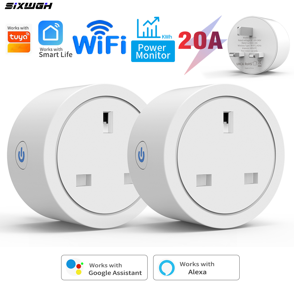 20A Tuya WiFi Akıllı İngiliz P - Smart Home Energy App incelemesi ve fiyatı