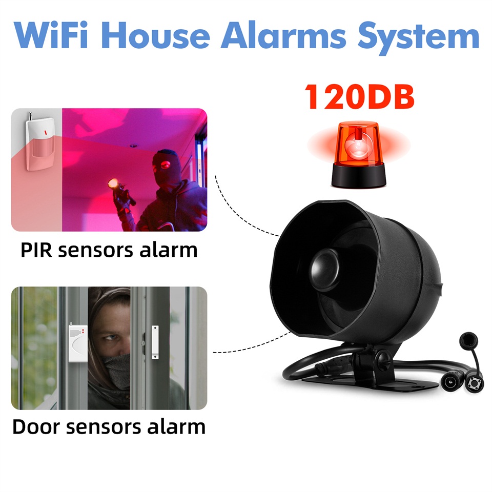 KERUI 120db Siren Alarm Sistem - Smart Home Speaker incelemesi ve fiyatı