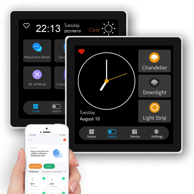 FUERS 4 Inç Dokunmatik Ekran Ç - Smart Home Zigbee incelemesi ve fiyatı