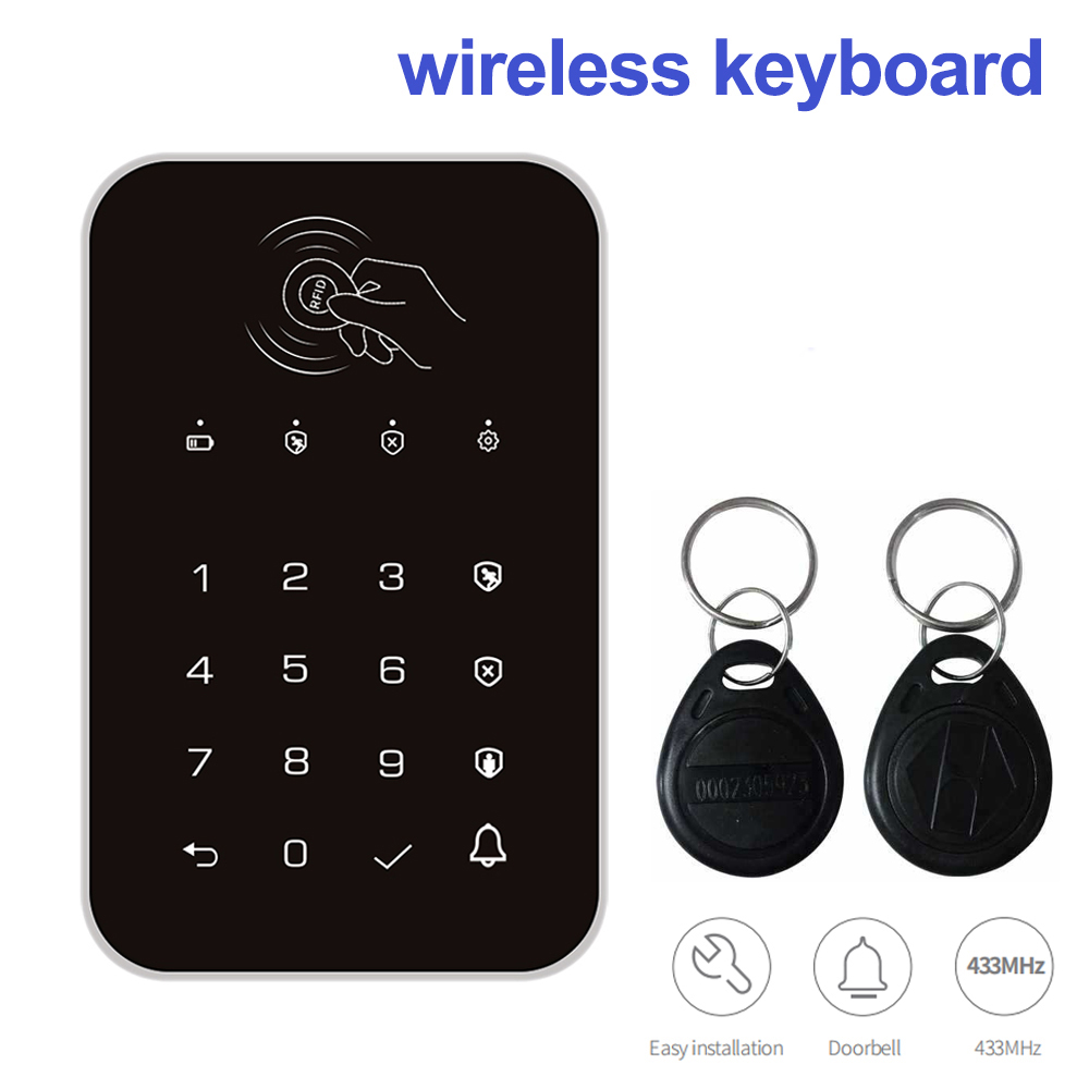Kablosuz 433MHz Klavye Dokunma - Smart Home Keyboard incelemesi ve fiyatı